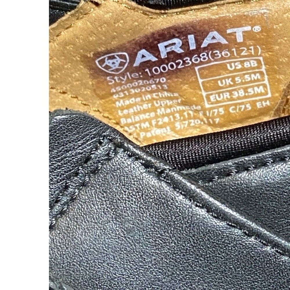 Ariat Women's Black Leather Steel Toe Safety Clogs Work Shoes Size 8B Non Slip - Picture 7 of 13